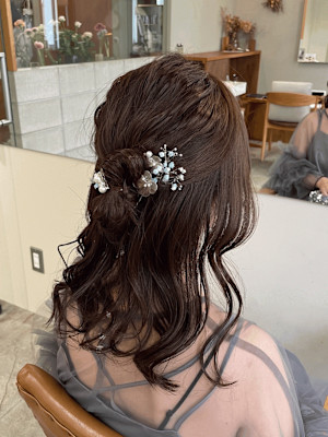 《花屋併設》フラワーヘアセット