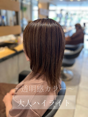 透明感ハイライト/外国人風カラー