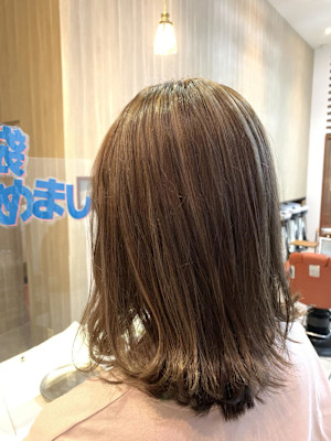 白髪ぼかしハイライト