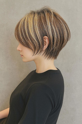 【小田急相模原】大人ショート×白髪ぼかしハイライト