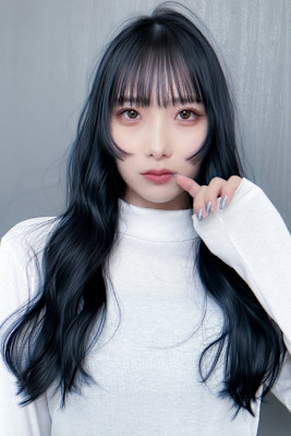 髪質改善/ブルーブラックカラー/デジタルパーマ/美髪