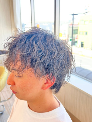 ×無造作マッシュパーマ