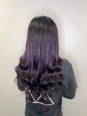 ギャルな紫ハイライト！