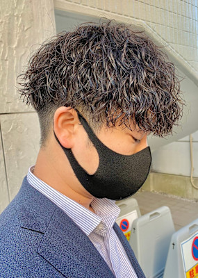 ツイストスパイラルパーマツイストパーマメンズマッシュパーマ