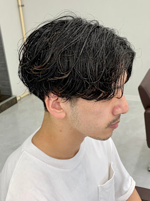 ツイストスパイラルパーマツイストパーマメンズマッシュパーマ