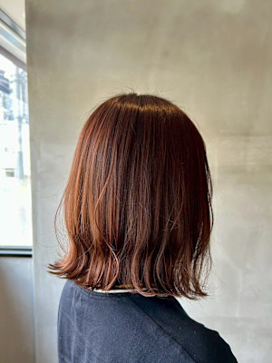 (工藤)切りっぱなしボブ×似合わせブラウン