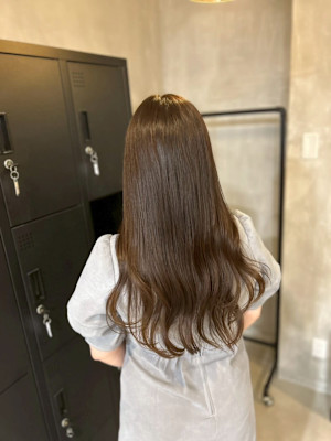 (工藤)ダブルカラーで透け感ベージュ