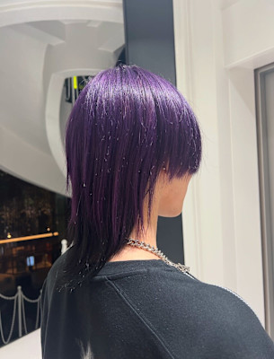 purple × black