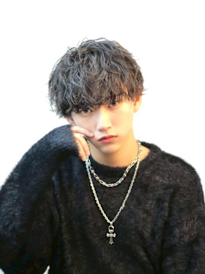 渋谷駅/学割U24/メンズサロン/フェザーパーマ