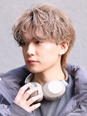 韓国スパイラルパーマニュアンスパーママッシュショート