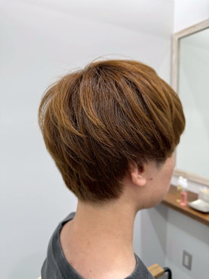 マッシュ/デザインカラー/メンズカット/爽やか無造作ヘア