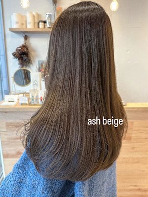 大串　ブリーチなしベージュ