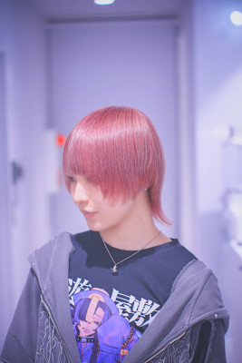 ウルフカット/マッシュウルフ/中性ウルフ/ピンクラベンダー