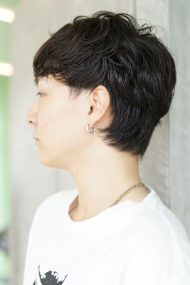 マッシュウルフ　ニュアンスパーマ