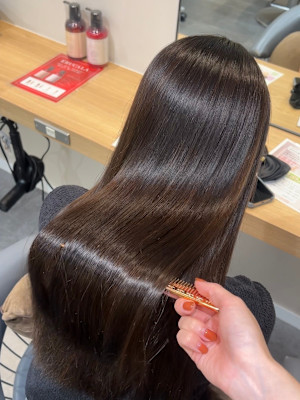 【藤沢髪質改善】ツヤサラストレート