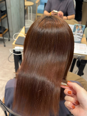 【藤沢髪質改善】艶髪酸性縮毛矯正