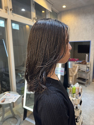 コテ巻風パーマ