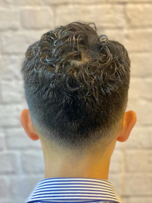 癖毛風パーマ×ショート