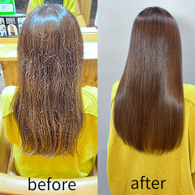 魔法の髪質改善ストレート極