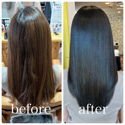 魔法の髪質改善ストレート極