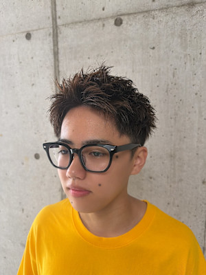 メンズショート×ハイライト