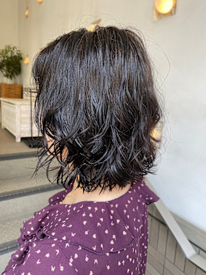 ボブレイヤー　パーマスタイル