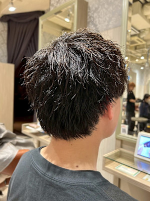 無造作ウェーブ×ナチュラルマッシュ