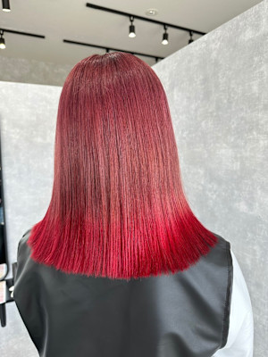 エンドカラー【ケアブリーチ/ダブルカラー/髪質改善/ボブ】