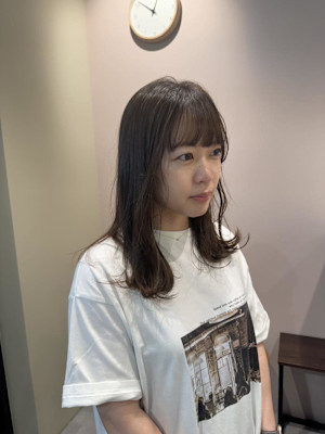 オリーブグレージュ/ブリーチなし