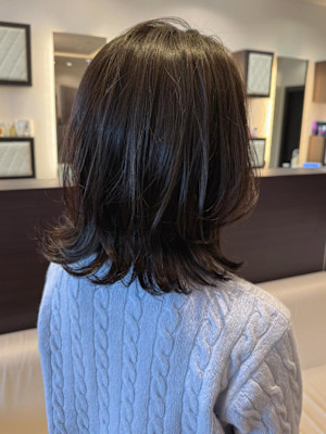 大人可愛いミディアムレイヤー