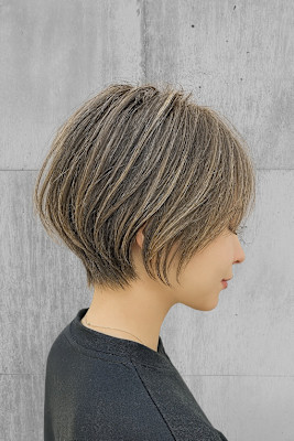 【小田急相模原】大人ショート×白髪ぼかしハイライト
