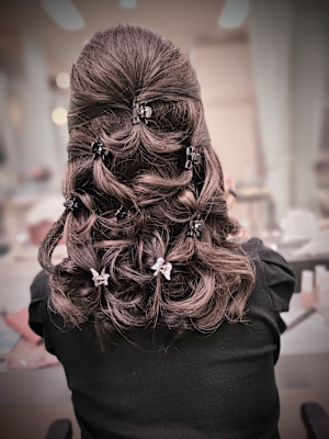 ハーフアップアレンジ