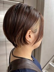 インナー×ショートボブ