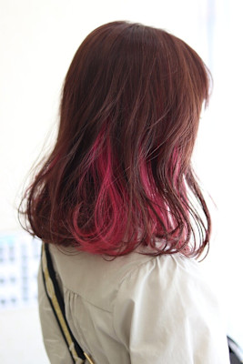 インナーカラー×ピンクパープル