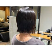 "土橋"秋におすすめタイトボブ×暗髪カラー【イルミナカラー】