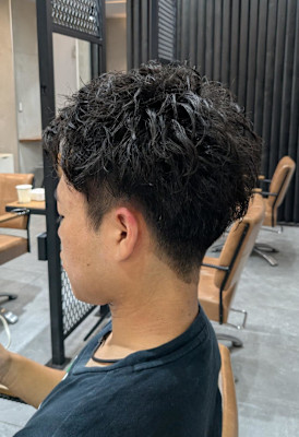 メンズショートパーマ