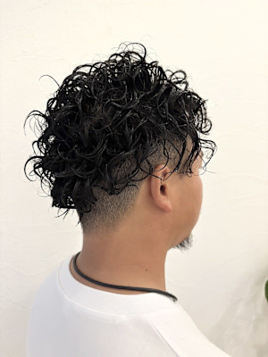 メンズ　スパイラルパーマ