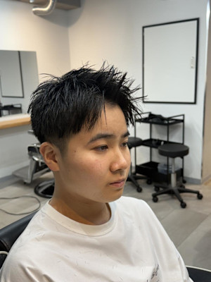 大宮/カット/短髪/毛流れ/センターパート