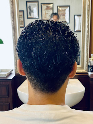 【50代 男性】ロンドンオールバックパーマ（大宮/バーバー）