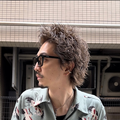 桜木町　メンズパーマ　ウェーブスタイル