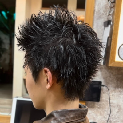 桜木町　メンズショート　スパイキー