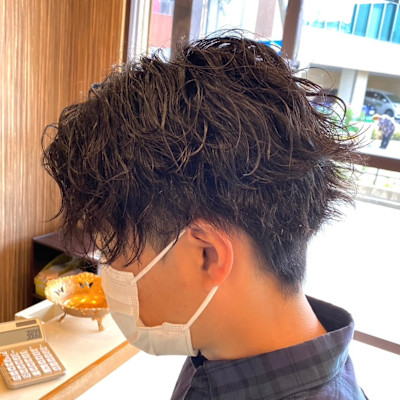 桜木町　メンズパーマ　ナチュラルウェーブ