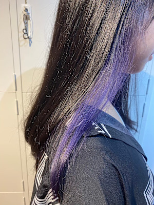 イヤリングカラー violet