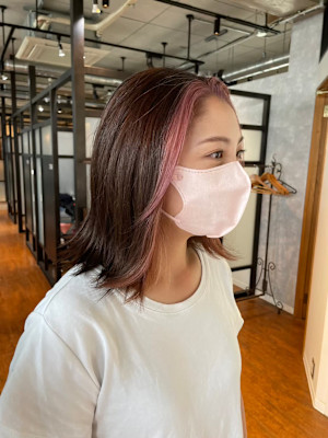 フェイスフレーミング pink