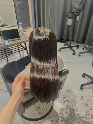 髪質改善×ストレート×カット【AInoa Hanare】