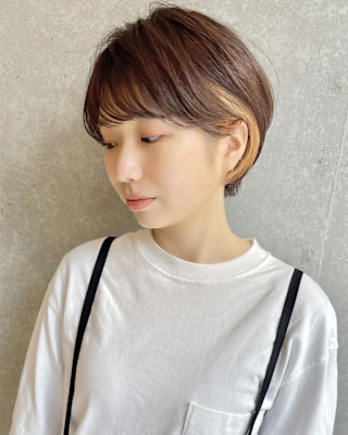 丸みヘア/インナーカラー/デザインカラー/二子玉川