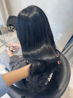 艶感溢れる暗髪♪ブルーブラック