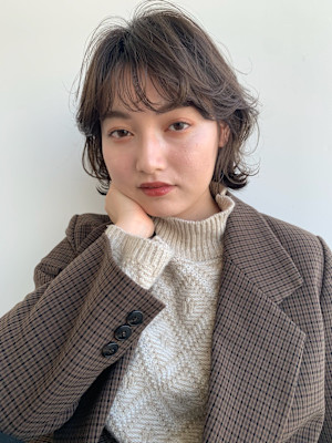 ウルフボブ/レイヤーボブ/くびれボブ/抜け感ミディアム