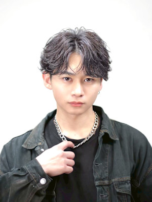 渋谷駅/学割U24/メンズサロン/フェザーパーマ