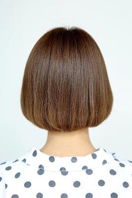 小顔ヘアで骨格カバー